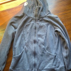 Grey Lululemon scuba zip hoodie